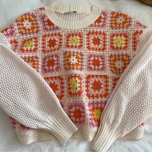 Zara Crochet Sweater